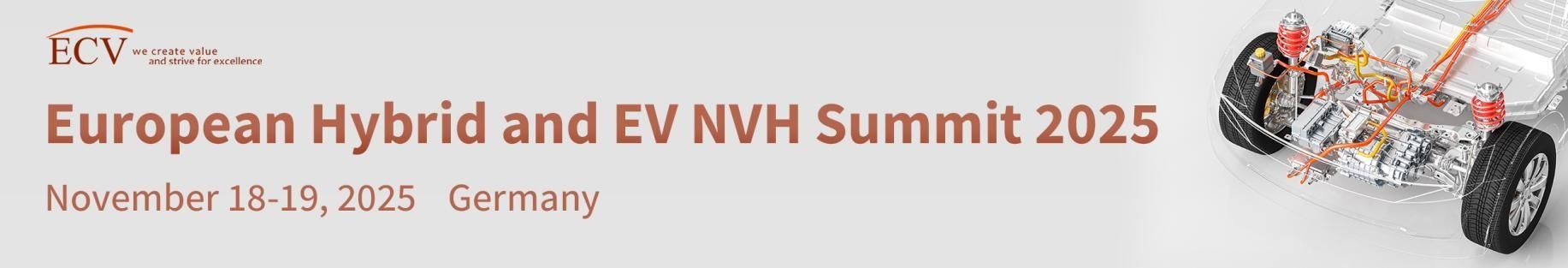 European Hybrid and EV NVH Summit 2025 banner